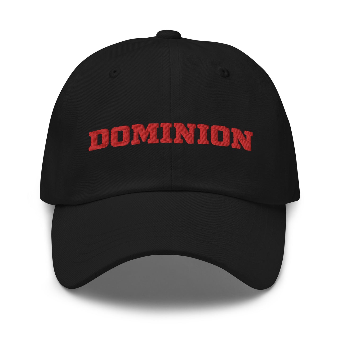 Embroidered Dominion Network Red Dad hat
