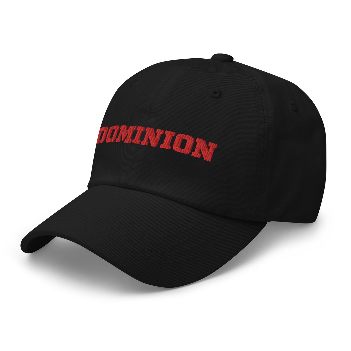 Embroidered Dominion Network Red Dad hat