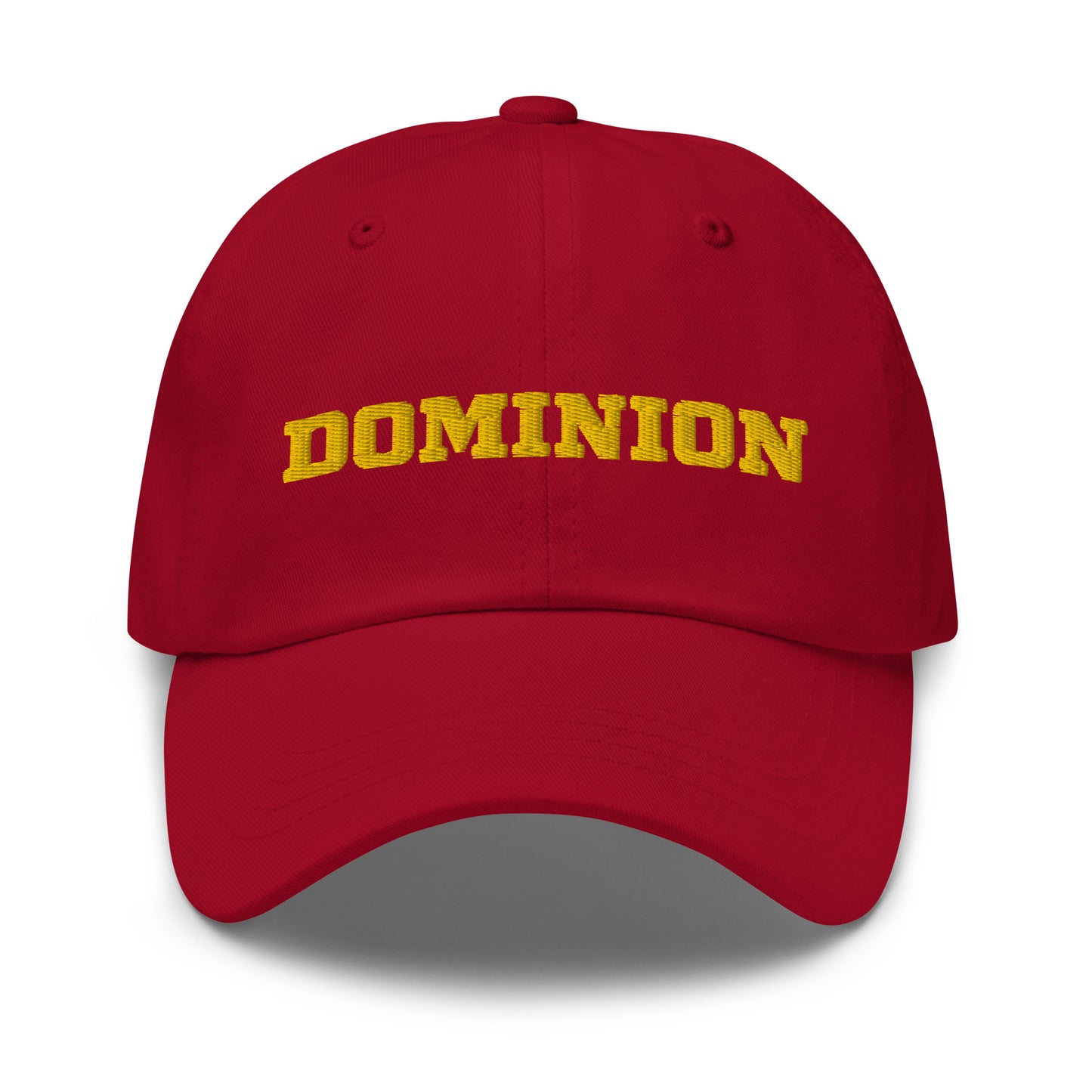 Embroidered  Dominion Network Gold Dad hat