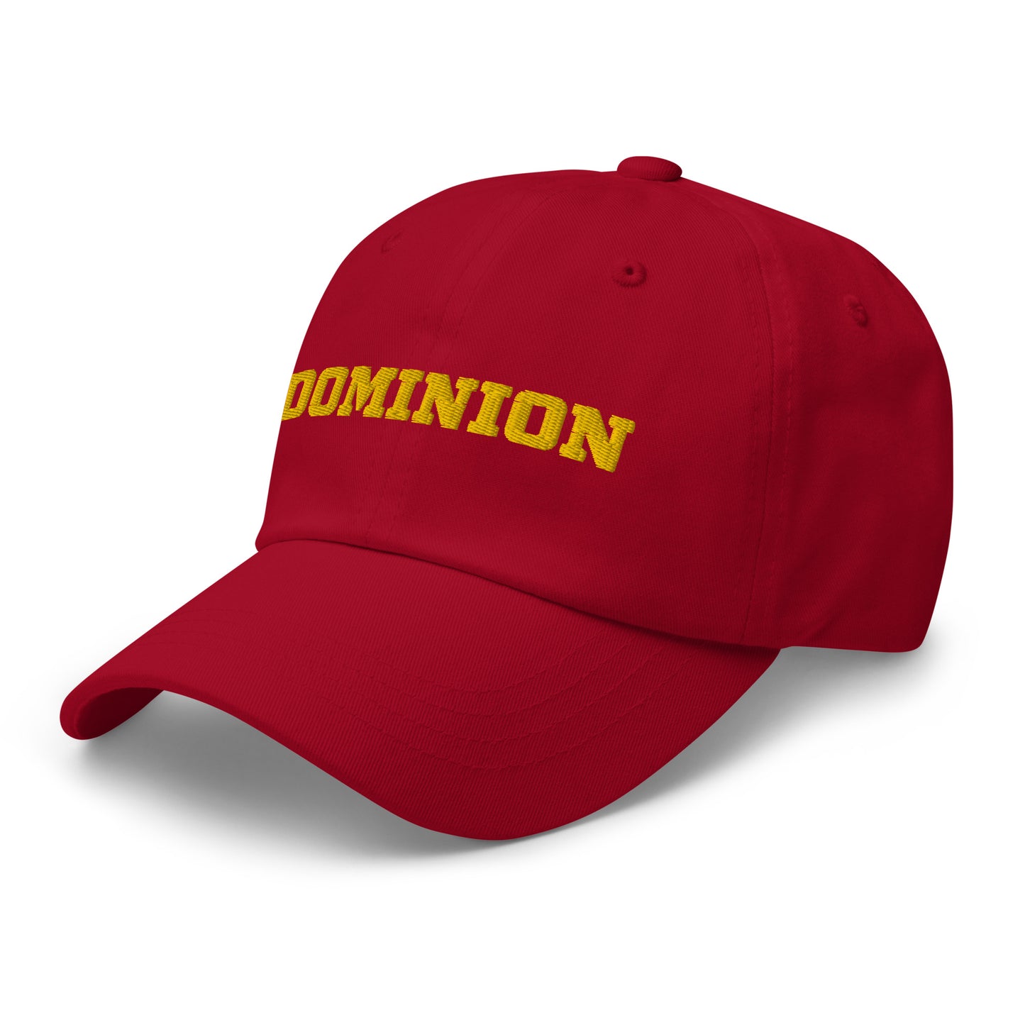 Embroidered  Dominion Network Gold Dad hat