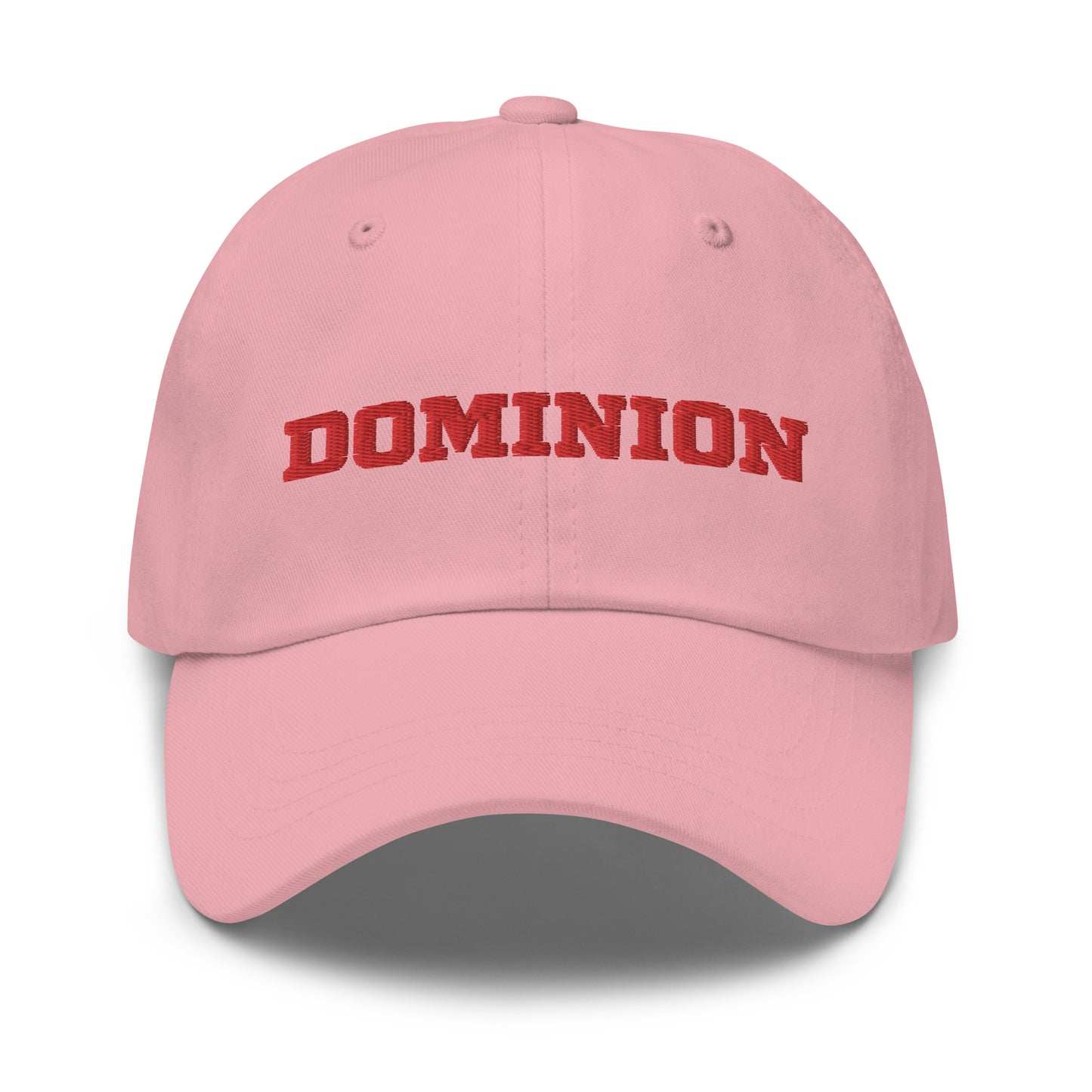 Embroidered Dominion Network Red Dad hat