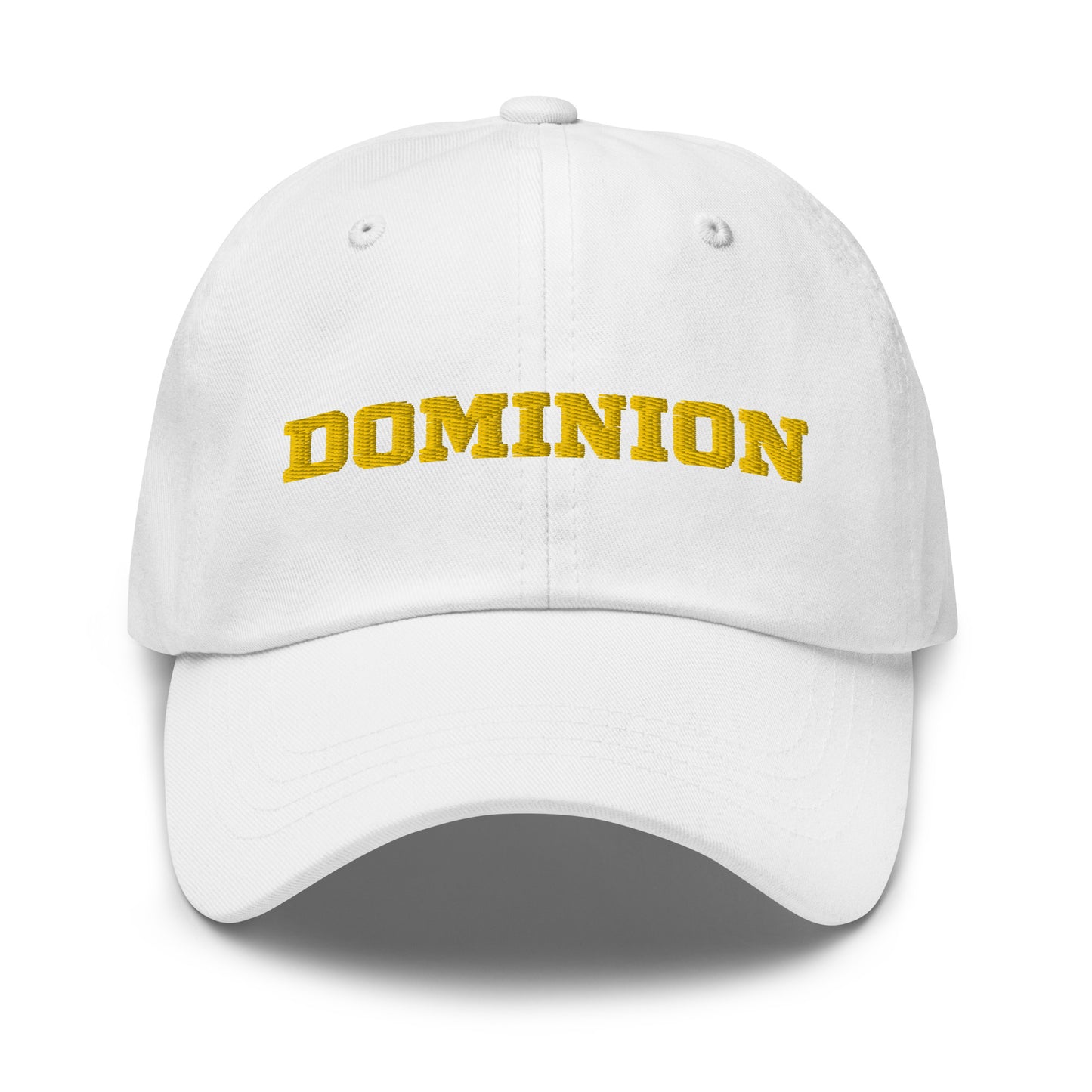 Embroidered  Dominion Network Gold Dad hat