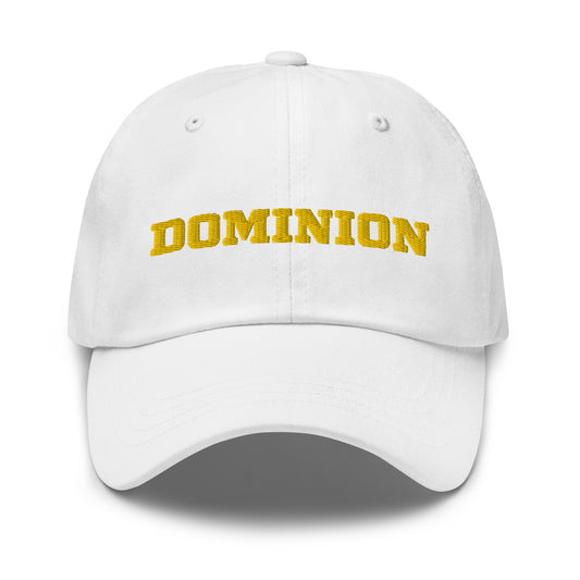 Embroidered  Dominion Network Gold Dad hat