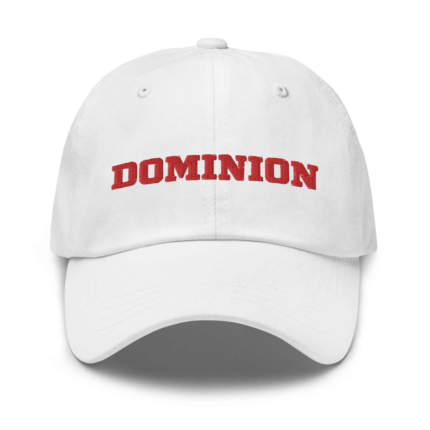 Embroidered Dominion Network Red Dad hat