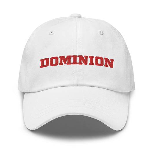 Embroidered Dominion Network Red Dad hat