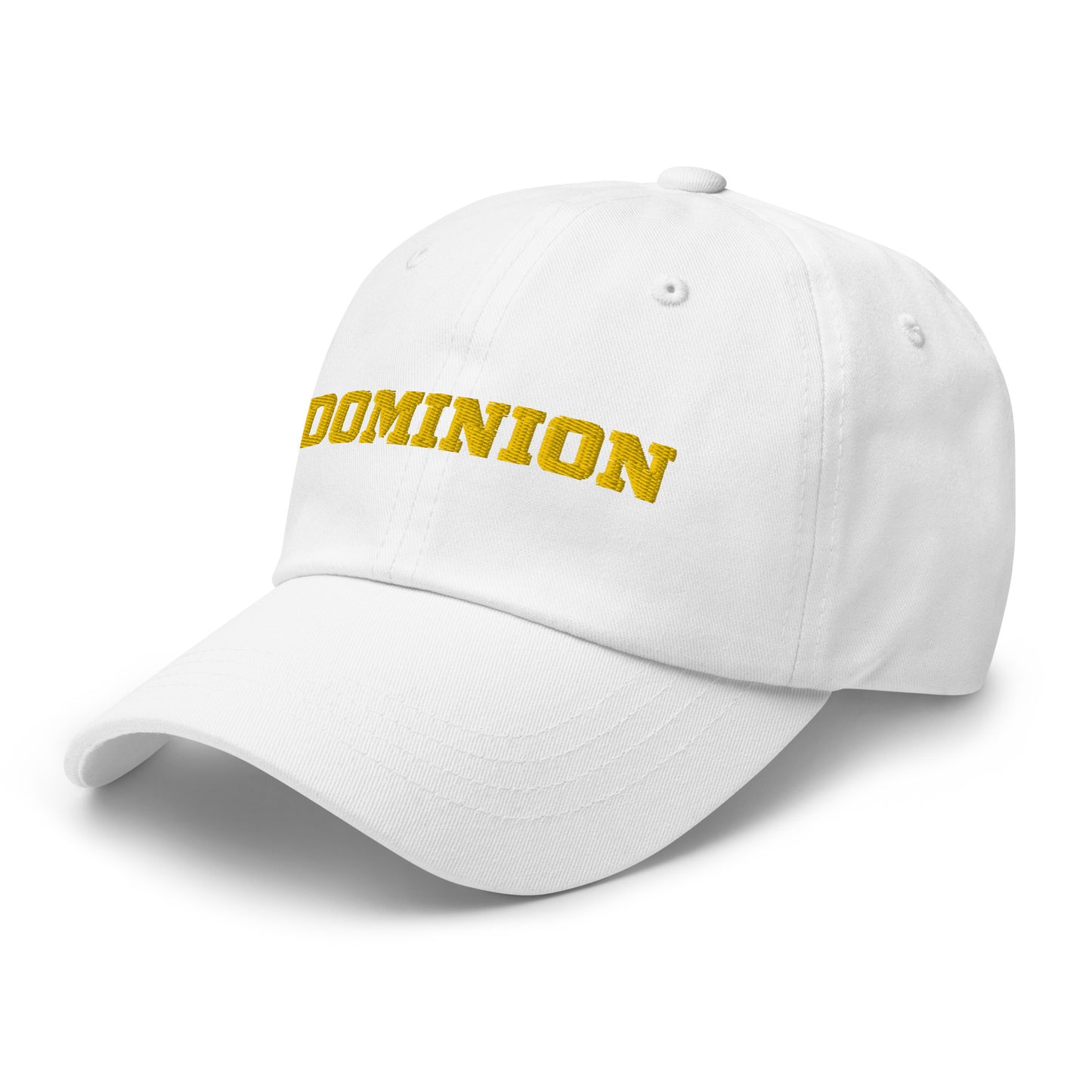 Embroidered  Dominion Network Gold Dad hat