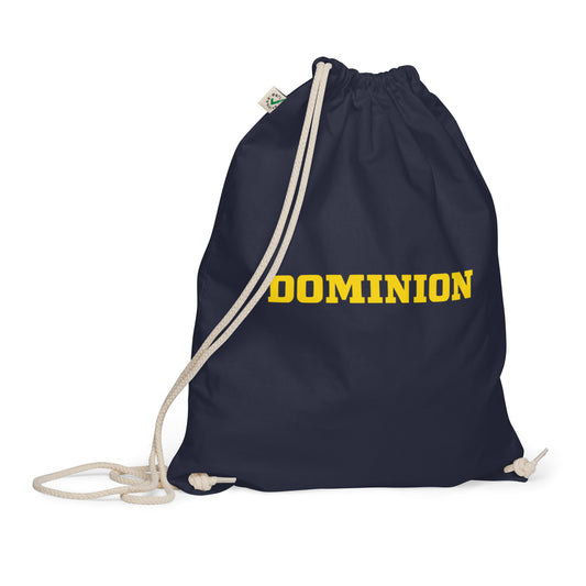 Dominion Gold Organic Cotton Drawstring Bag