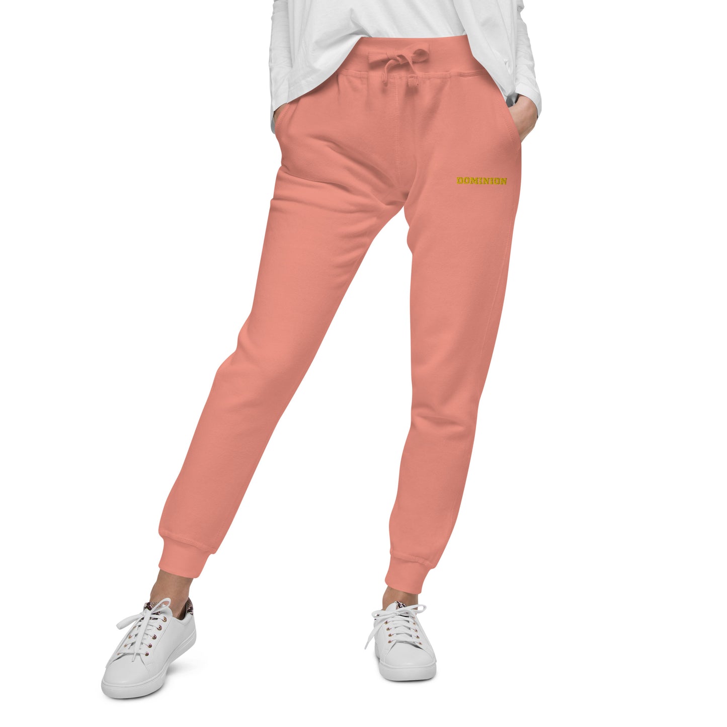 Embroidered Dominion Network Gold Unisex Fleece Sweatpants