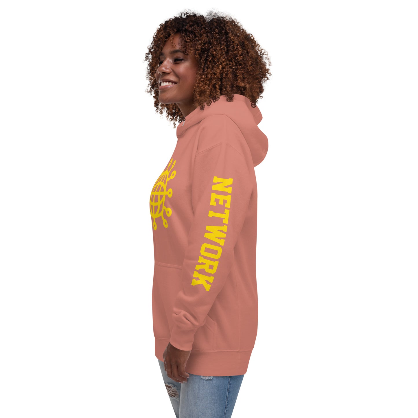Dominion Network Gold Front & Sleeve Design Unisex Hoodie