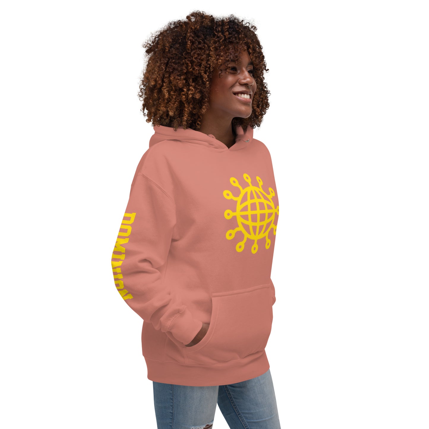 Dominion Network Gold Front & Sleeve Design Unisex Hoodie