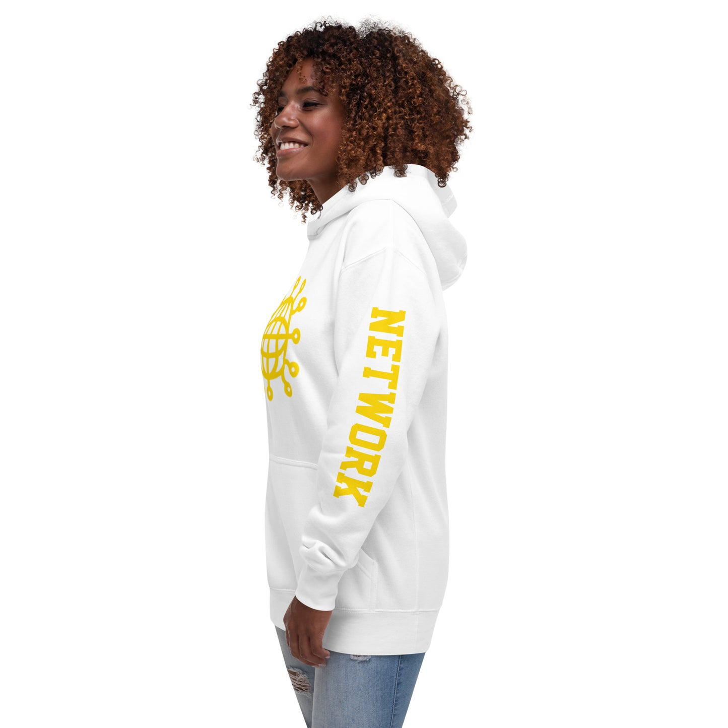 Dominion Network Gold Front & Sleeve Design Unisex Hoodie