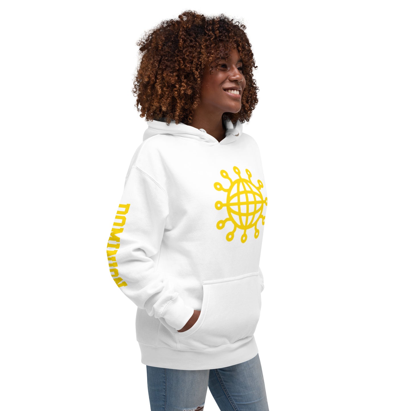 Dominion Network Gold Front & Sleeve Design Unisex Hoodie