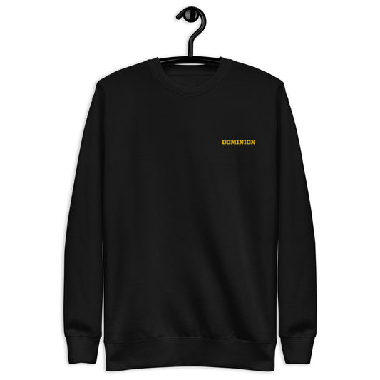 Embroidered Dominion Network Gold Unisex Premium Sweatshirt