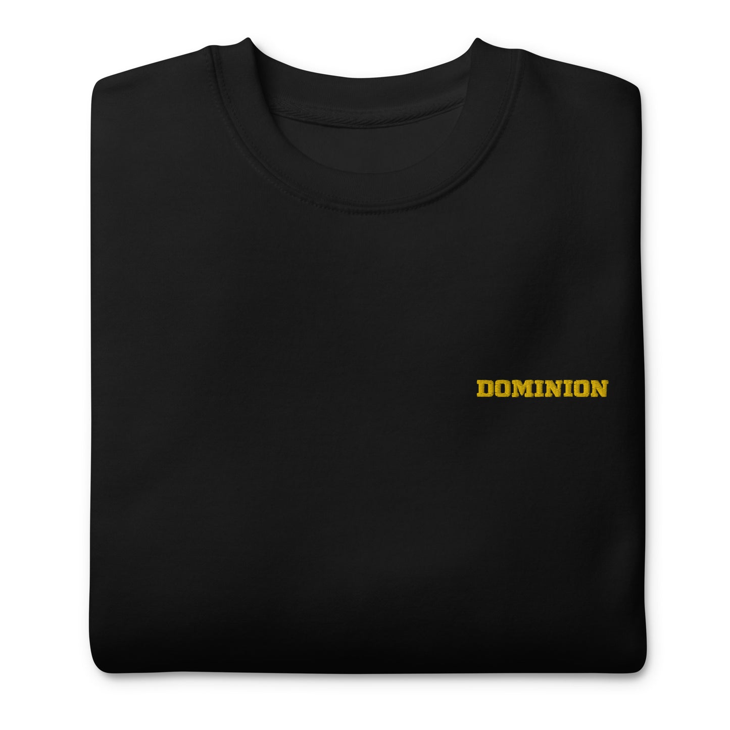 Embroidered Dominion Network Gold Unisex Premium Sweatshirt