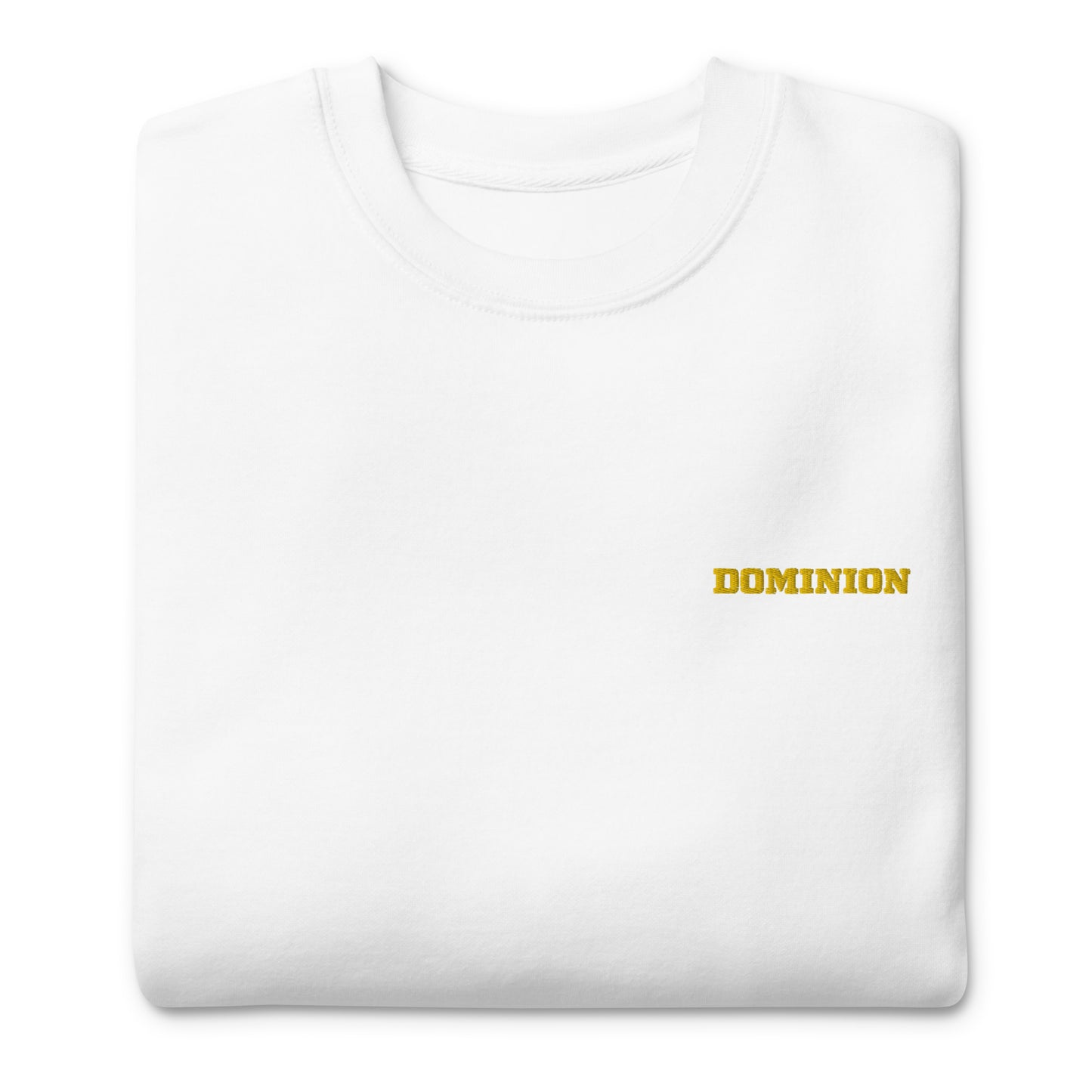 Embroidered Dominion Network Gold Unisex Premium Sweatshirt